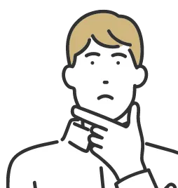 悩んでいる男性のイラスト1