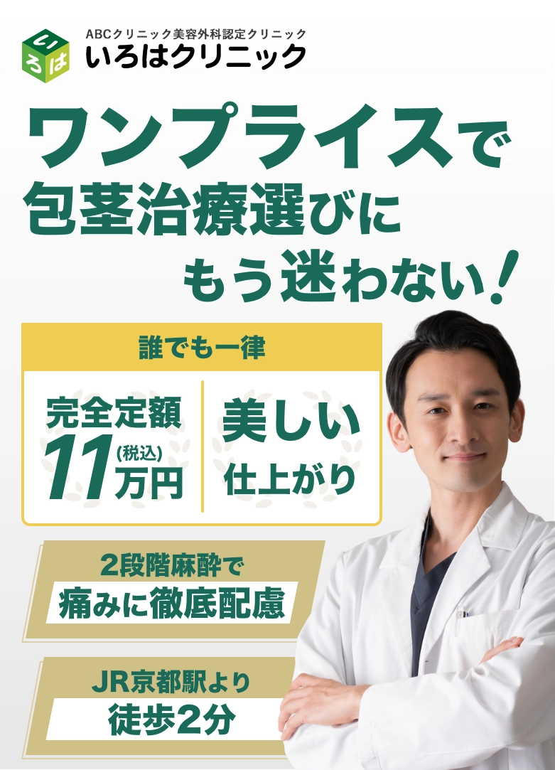 高額になりがちな包茎治療を定額でご提供